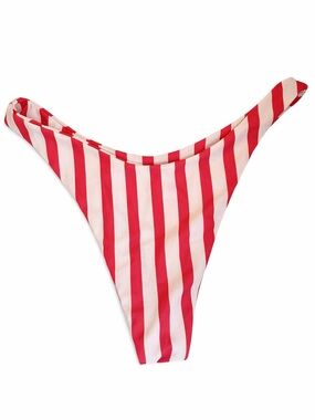 Striped Bikini Bottom - Women Swim
